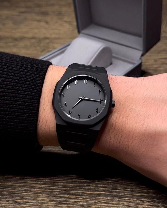 Pure Black Stylish Watch